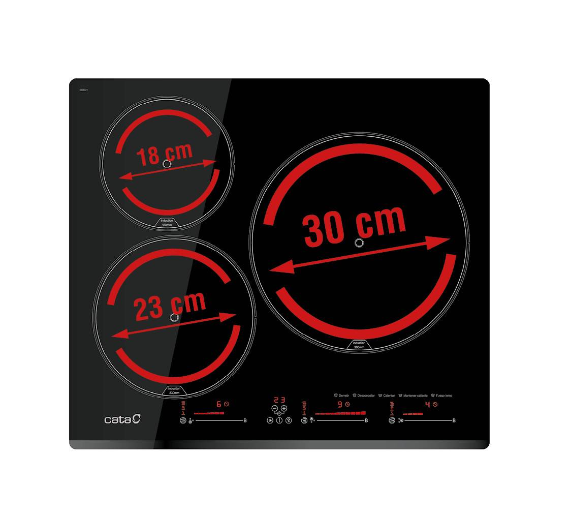 CATA - Beépíthető indukciós főzőlap INSB-6003E2 BK fekete