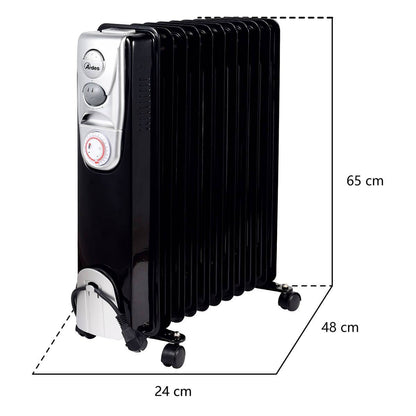 ARDES 4R11BTE Elektromos olajradiátor 11 tagos 2500W fekete
