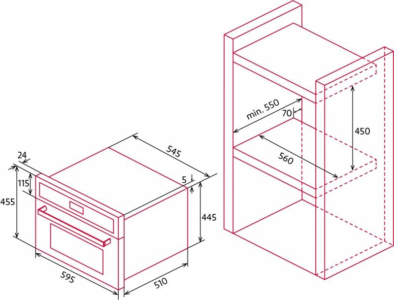 NODOR - Beépíthető gőzsütő NorChef SO-4800 SW