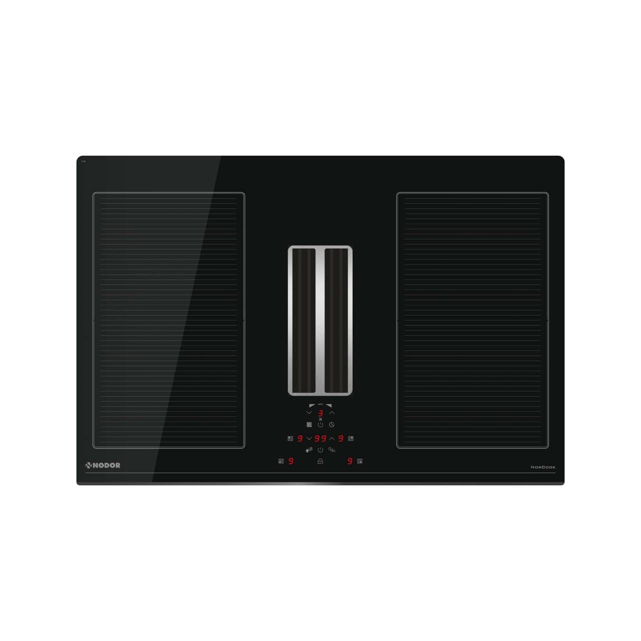 NODOR - NorCoock IS-N7220 BK indukciós főzőlap beépített elszívóval + plazma filter QUADRA 800 R