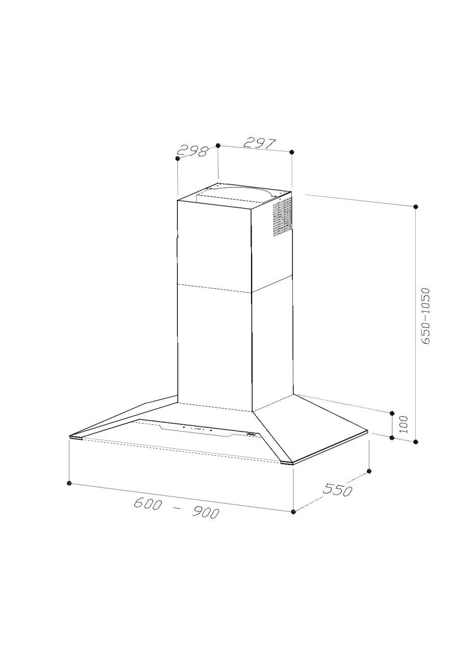 Sirius - Páraelszívó SLTC-97 JEEG TW 90 cm fekete