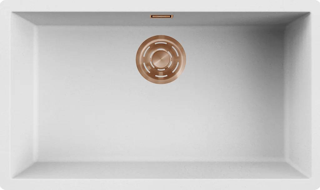 ELLECI - Mosogatótálca Zen 130 K96 White bronz tartozékokkal