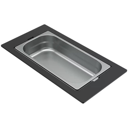 ELLECI - Tároló edény egyrészes gourmet 410 HPL kerettel  - Inox