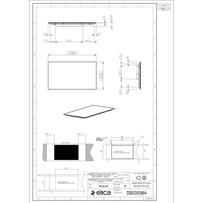 ELICA - Beépíthető indukciós főzőlap RATIO 702 BL PRF0183888