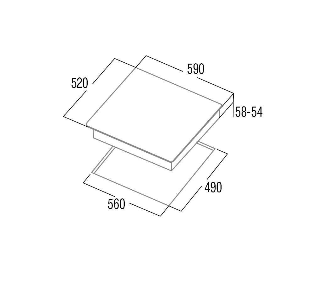 CATA - Beépíthető indukciós főzőlap IB-6304E2 BK