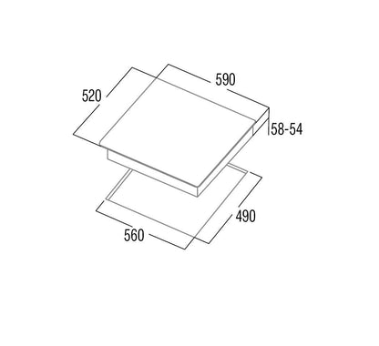 CATA - Beépíthető indukciós főzőlap IB-6304E2 BK