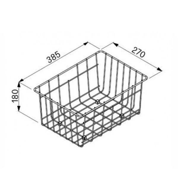ELLECI - ACI01307 Edényszárító kosár fém univerzális - Kifutó termék!