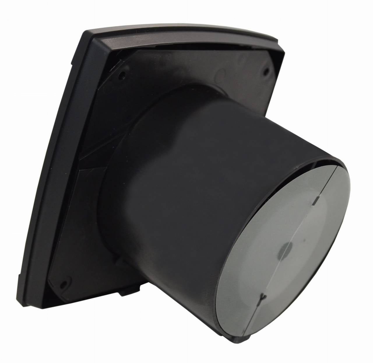 Cata UC-12 Hygro fekete ventilátor utószellőztető és páraérzékelő funkcióval, fordulatszám állítási lehetőséggel, pillangószeleppel
