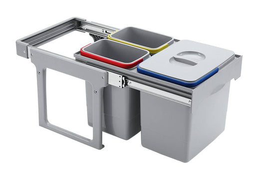 EKOTECH - Beépíthető hulladékgyűjtő EKKO EASY 40 - 1x16 liter+2x8 liter