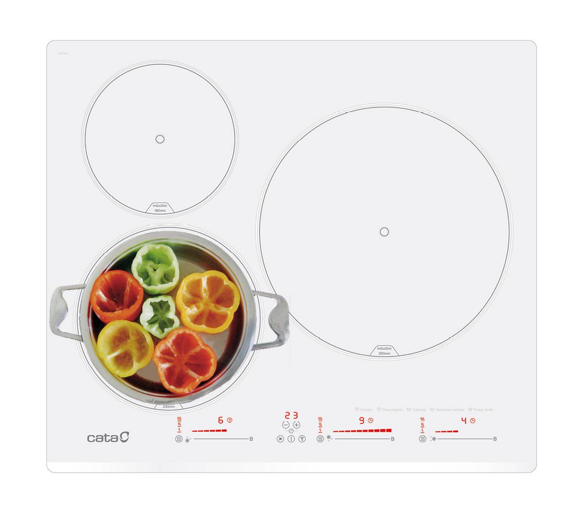 CATA - Beépíthető indukciós főzőlap INSB-6003 E2 WH fehér