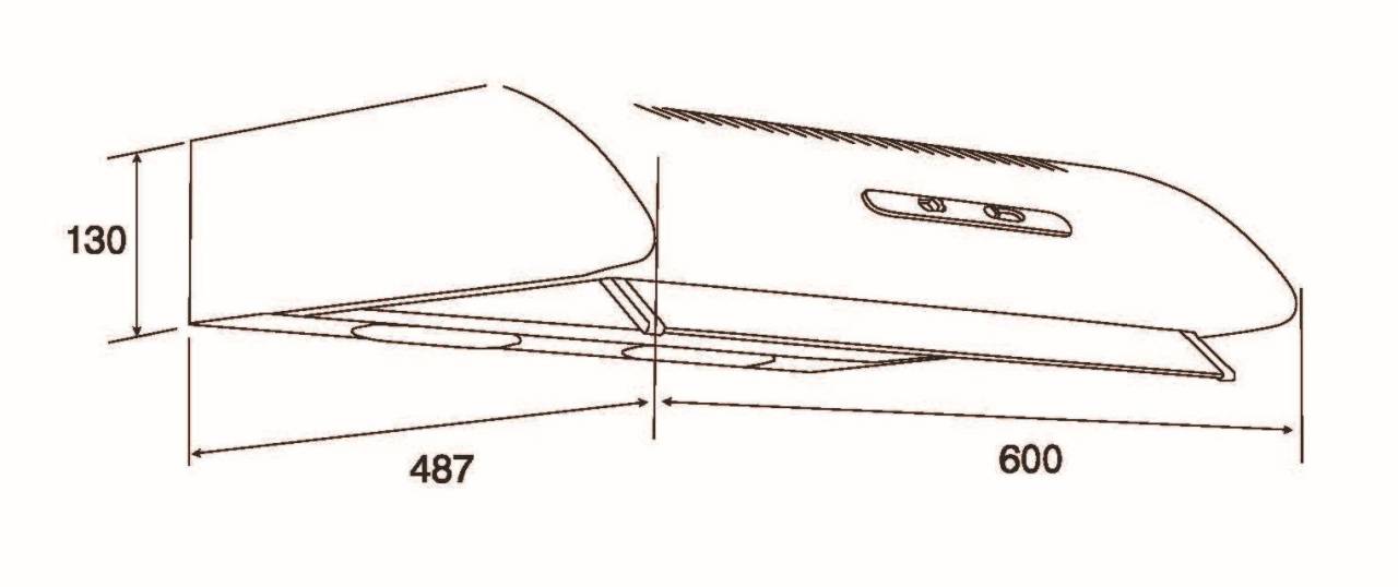 Davoline - Páraelszívó Olympia 250 1M/1 WH 60 cm fehér