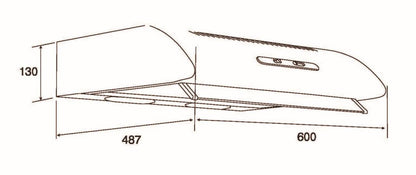 Davoline - Páraelszívó Olympia 250 1M/1 WH 60 cm fehér