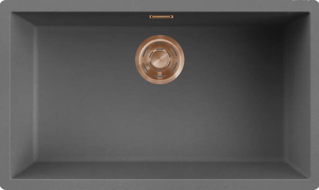 ELLECI - Mosogatótálca Zen 130 K99 Concrete bronz tartozékokkal