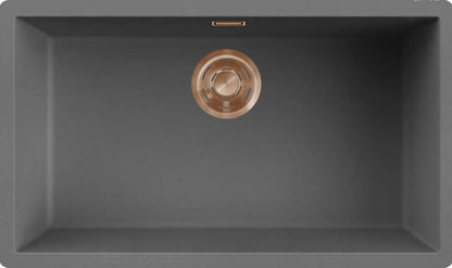ELLECI - Mosogatótálca Zen 130 K99 Concrete bronz tartozékokkal