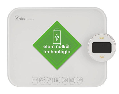 ARDES 1PABFC Elem nélkül működtethető digitális konyhai mérleg