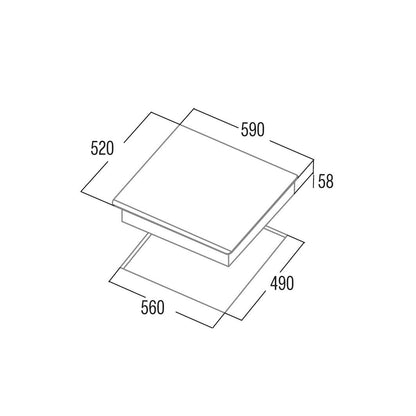 CATA - Beépíthető indukciós főzőlap INSB-6003E2 BK fekete