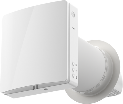 HOLTOP/AIRWOODS AV-TTW5-W egyhelyiséges hővisszanyerős szellőztető automata zsaluval, WiFi csatlakozással, páraérzékelő szenzorral, pollenszűrővel