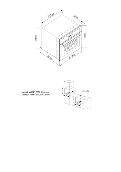 NODOR - Beépíthető borhűtő NorCare VC-4800 DB/A