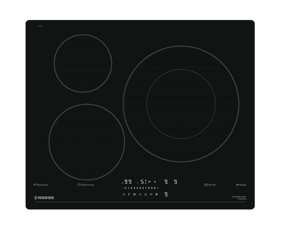 NODOR - Beépíthető indukciós főzőlap NorCoock IH-N6326 BK fekete Hob to Hood