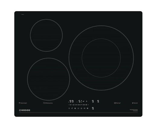 NODOR - Beépíthető indukciós főzőlap NorCoock IH-N6326 BK fekete Hob to Hood