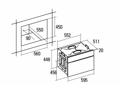 CATA - Beépíthető sütő CMD-5008 X Inox