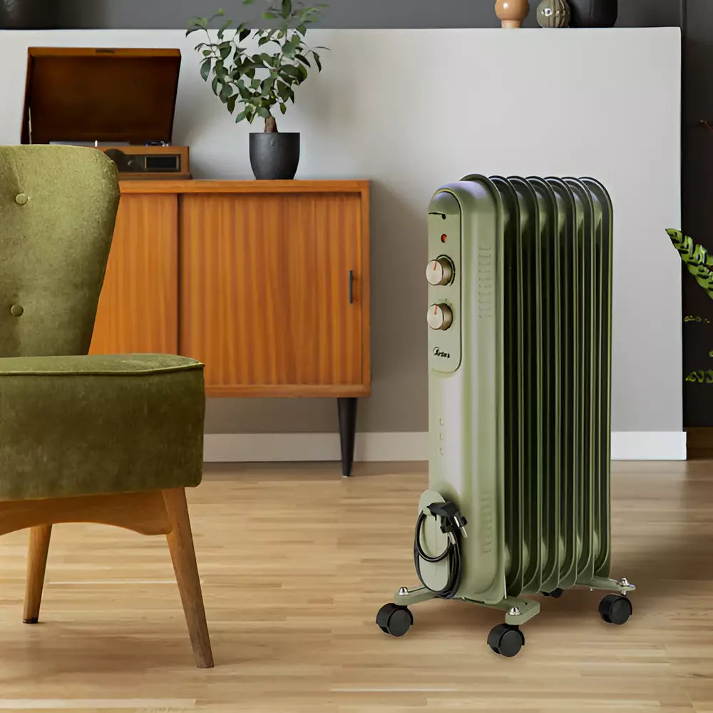ARDES 4R07VIN Elektromos olajradiátor 7 tagos 1500W Zöld