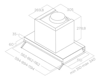 Elica - Páraelszívó BOXIN IX/A/60 inox