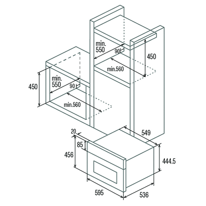 CATA - Beépíthető sütő MD-5007 WH Fehér