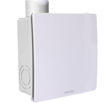 Aerauliqa QXD-80HT ventilátor, magas nyomásértékkel, utószellőztető és páraérzékelő funkcióval, beépített pillangószeleppel, WC csésze elszívásához