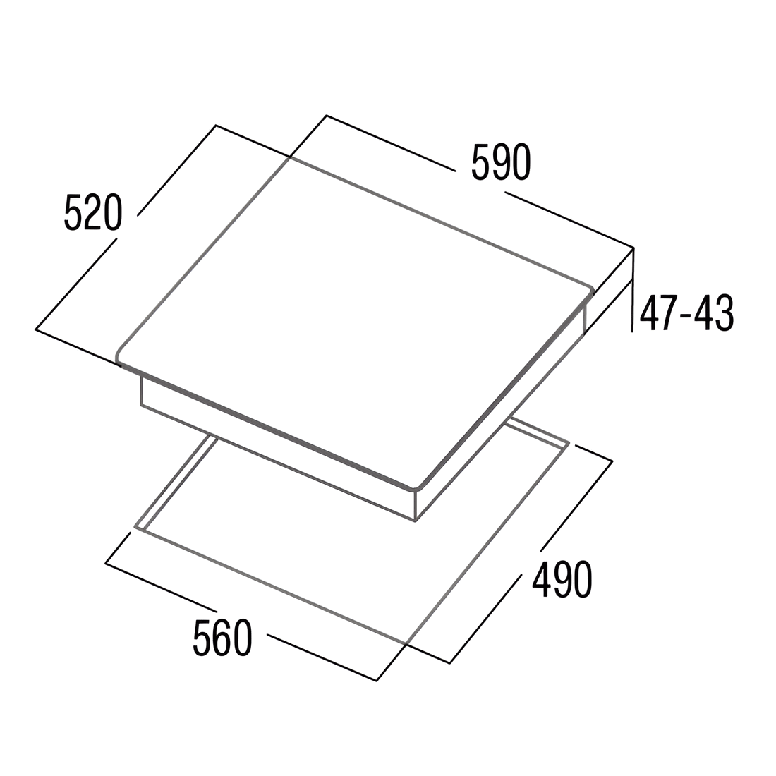 CATA - Beépíthető kerámia főzőlap TT-6004