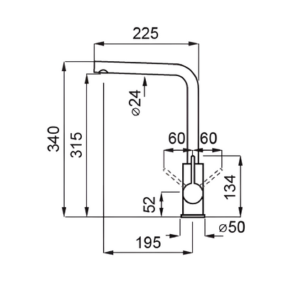 ELLECI - Csaptelep Shell Plus (C02) G48 cemento