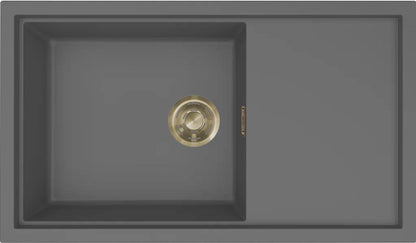 ELLECI - Mosogatótálca Sintesi 410 K99 Concrete arany tartozékokkal