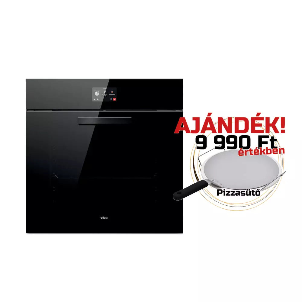 ELICA - Beépíthető sütő VIRTUS MULTI 60 TFT PYRO BL + Ajándék Pizzaszett