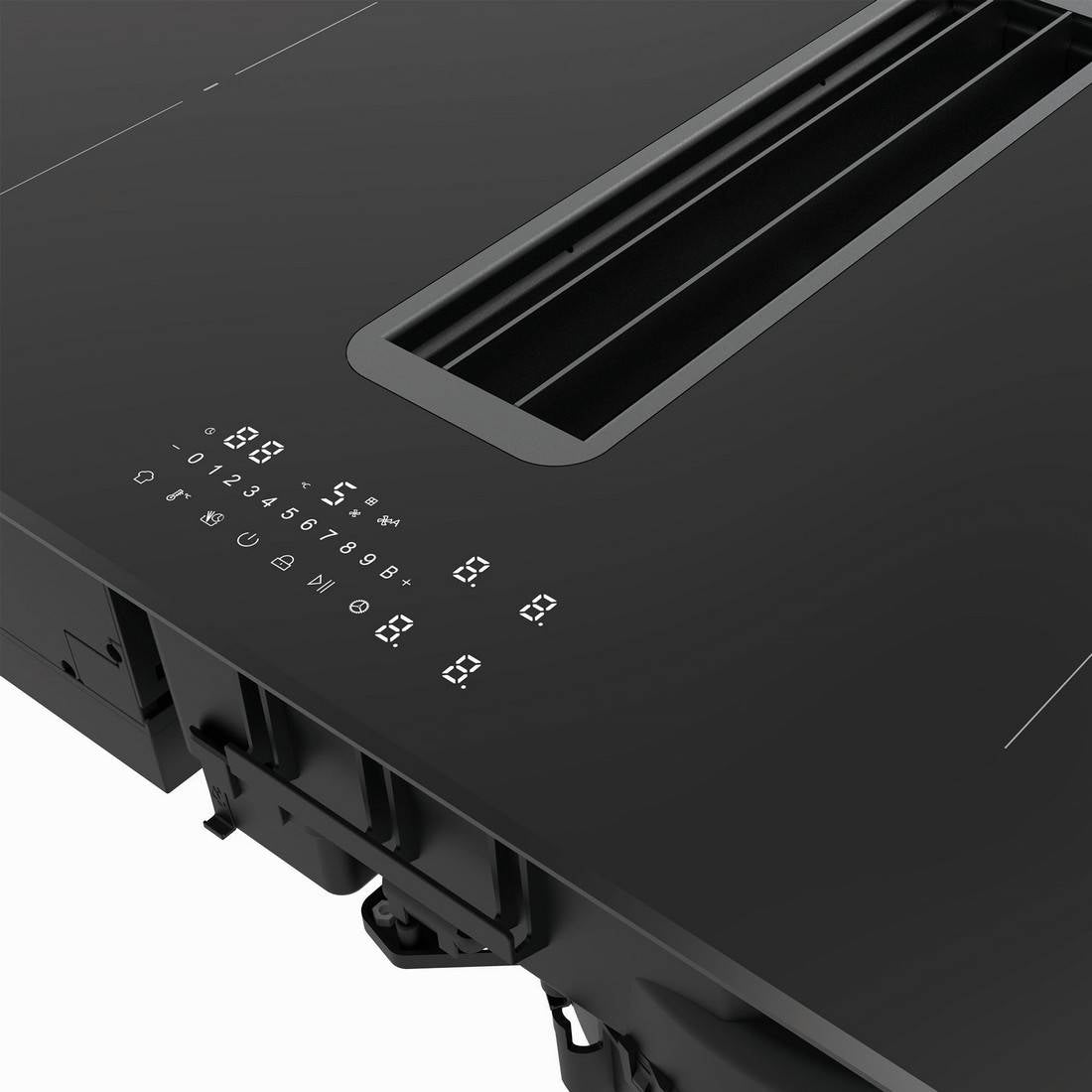 NODOR - NorCoock N7426 BK FLOW-IN indukciós főzőlap beépített elszívóval