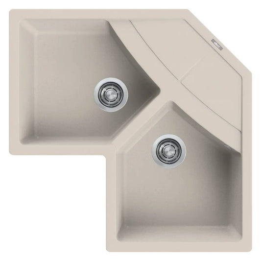 ELLECI - Mosogatótálca Unico CORNER sarok G39 Bianco soft