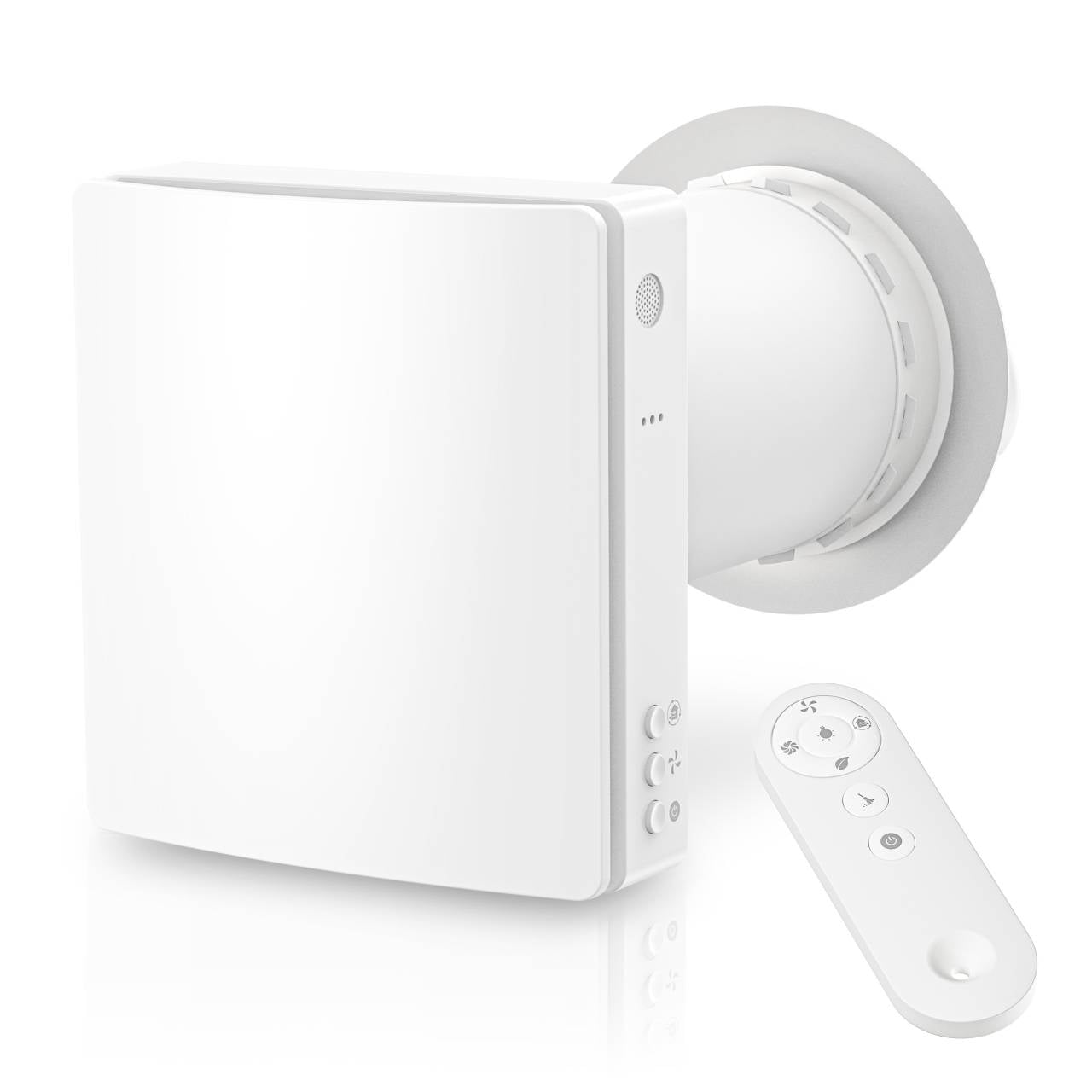 HOLTOP/AIRWOODS AV-TTW5-W egyhelyiséges hővisszanyerős szellőztető (2 db) automata zsaluval, WiFi csatlakozással, páraérzékelő szenzorral, pollenszűrővel