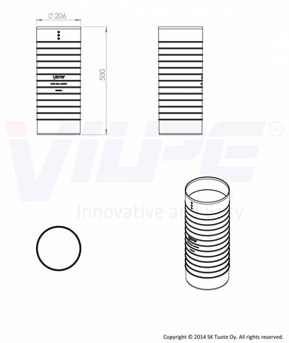 VILPE® Ross fali átvezető hüvely - a készlet erejéig!