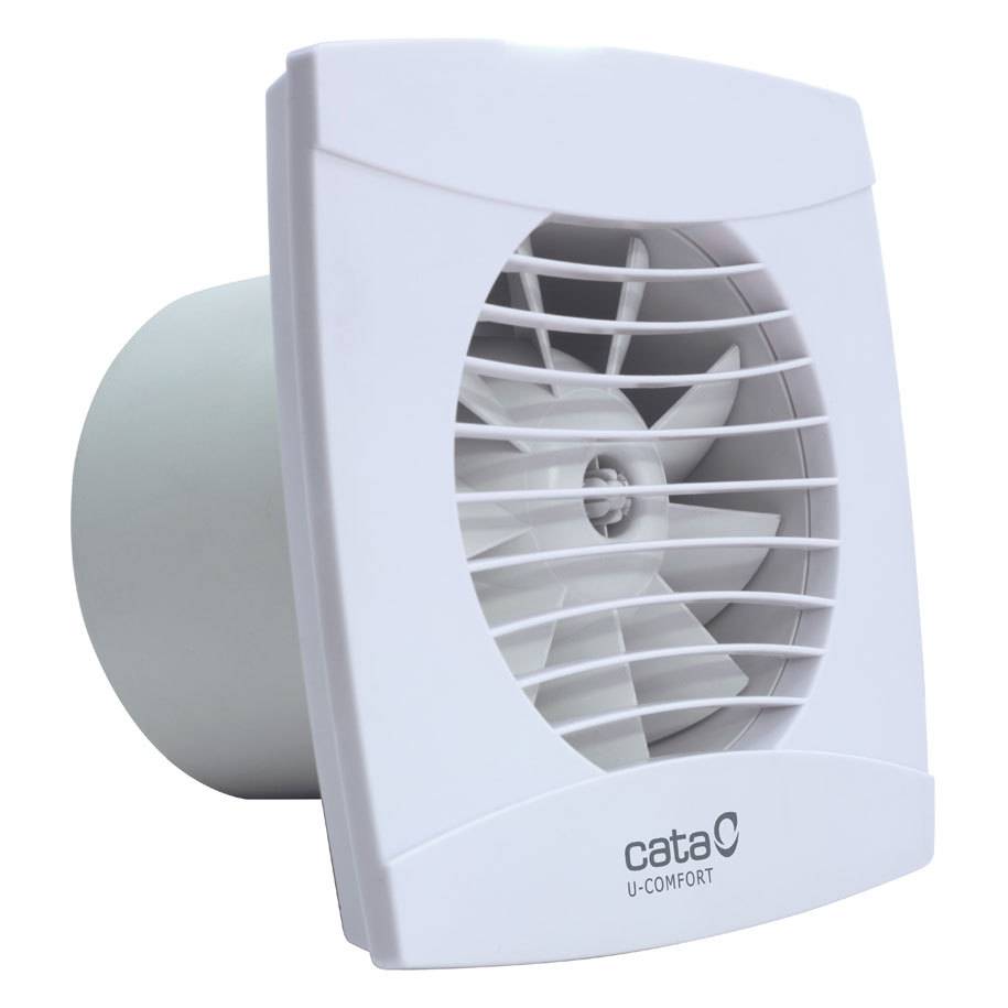 Cata UC-10 Hygro ventilátor utószellőztető és páraérzékelő funkcióval, fordulatszám állítási lehetőséggel, pillangószeleppel, fehér