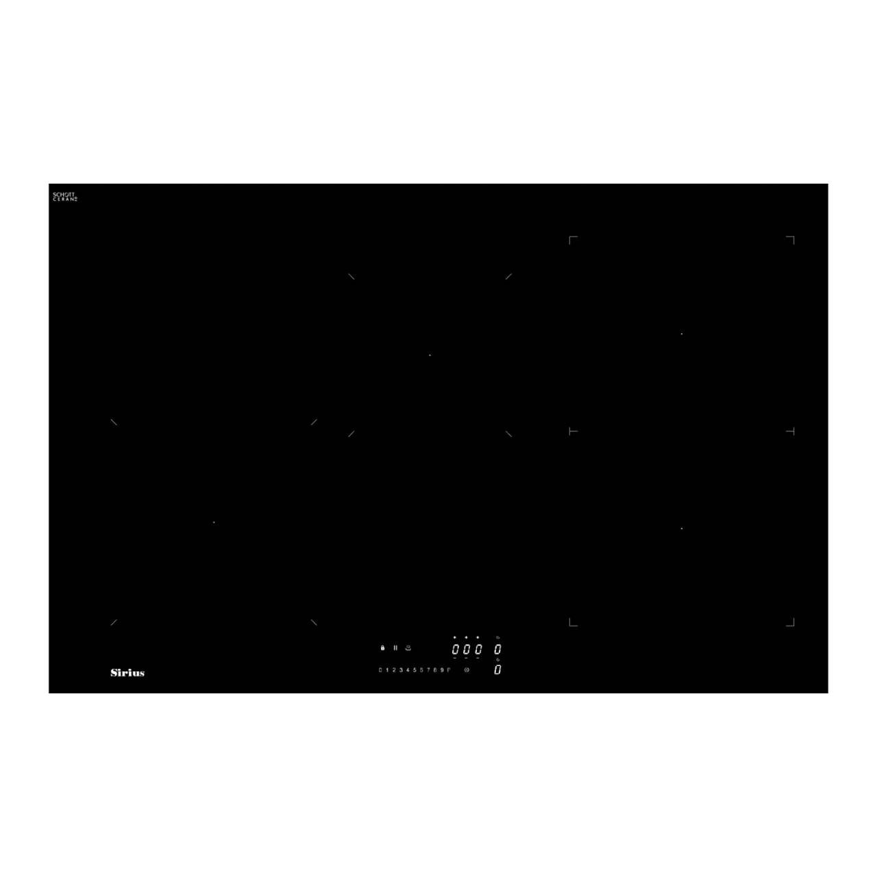 SIRIUS - Beépíthető indukciós főzőlap S-H8 78 cm