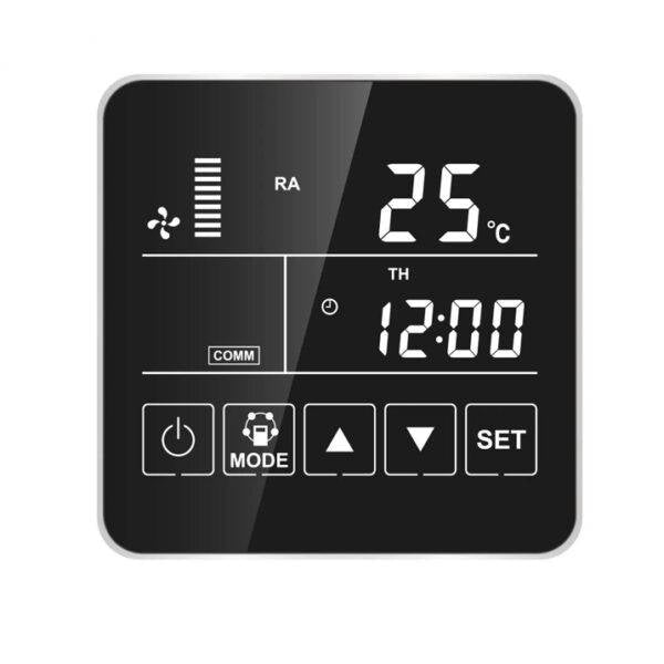 HOLTOP Eco-Smart Pro Plus XHBQ-D2.5 DMTHC központi hővisszanyerős szellőztető entalpia hőcserélővel, LCD kijelzős vezérléssel, WiFi-vel