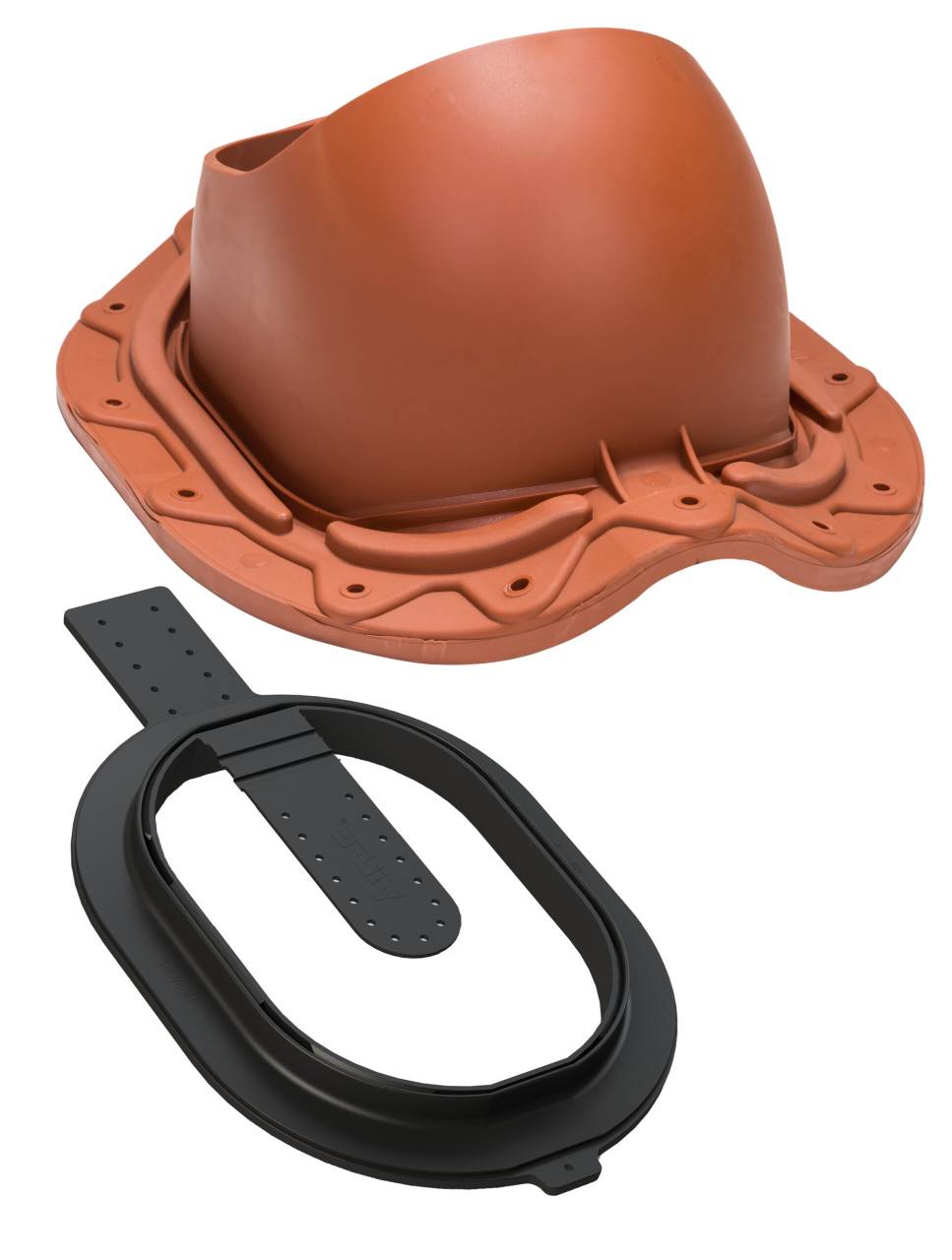 VILPE STEEL CLICK profilos átvezető elem, téglavörös