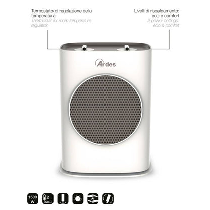 ARDES 4P03O PTC kerámiabetétes hősugárzó 1500 W