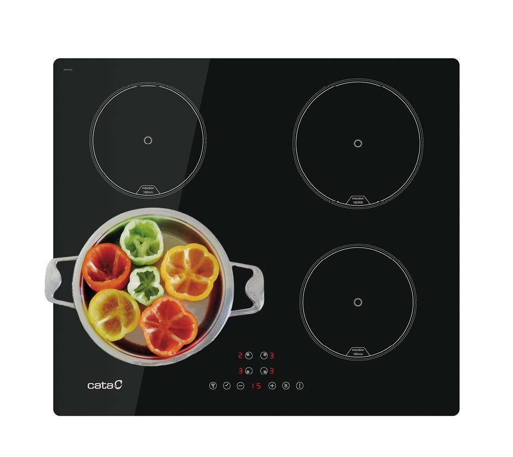 CATA - Beépíthető indukciós főzőlap IB-6324E2 BK Hob to Hood