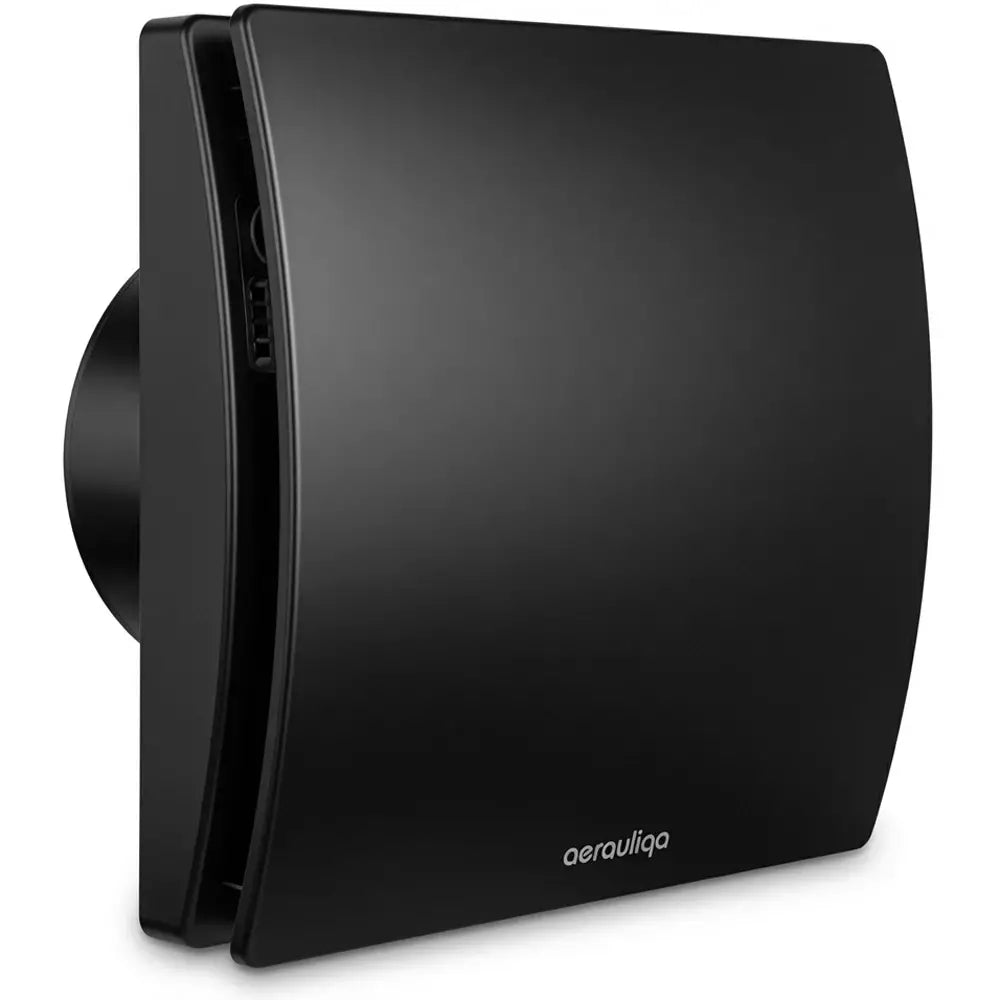AERAULIQA Quantum MX-100 ventilátor utószellőztető és páraérzékelő funkcióval, multi speed funkcióval, fekete