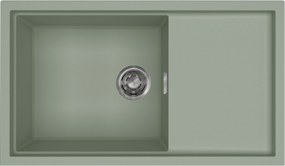 ELLECI - Mosogatótálca Sintesi 410 K82 Sage inox tartozékokkal