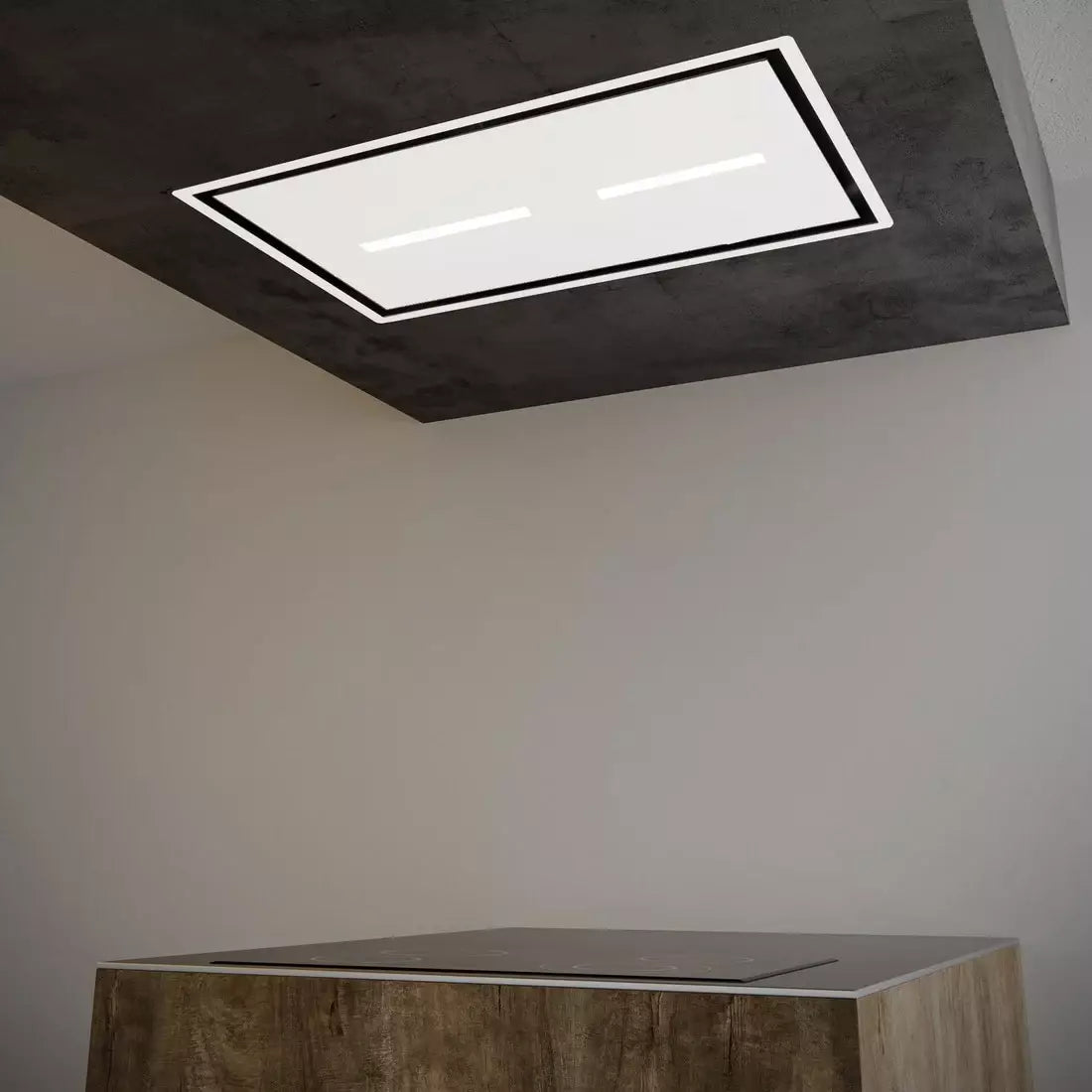 SIRIUS - Páraelszívó SLT-971 LESS EM 120 cm H 160 TW Fehér üveg motor nélkül