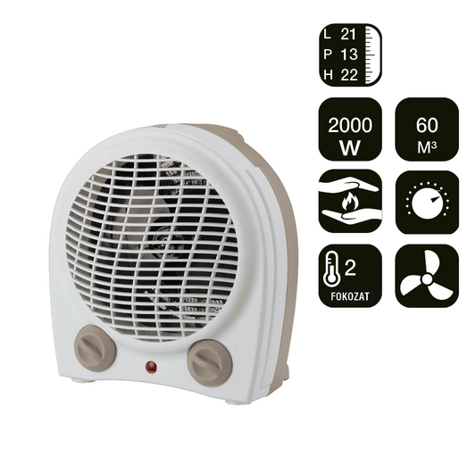 ARDES 4F09 Ventilátoros hősugárzó