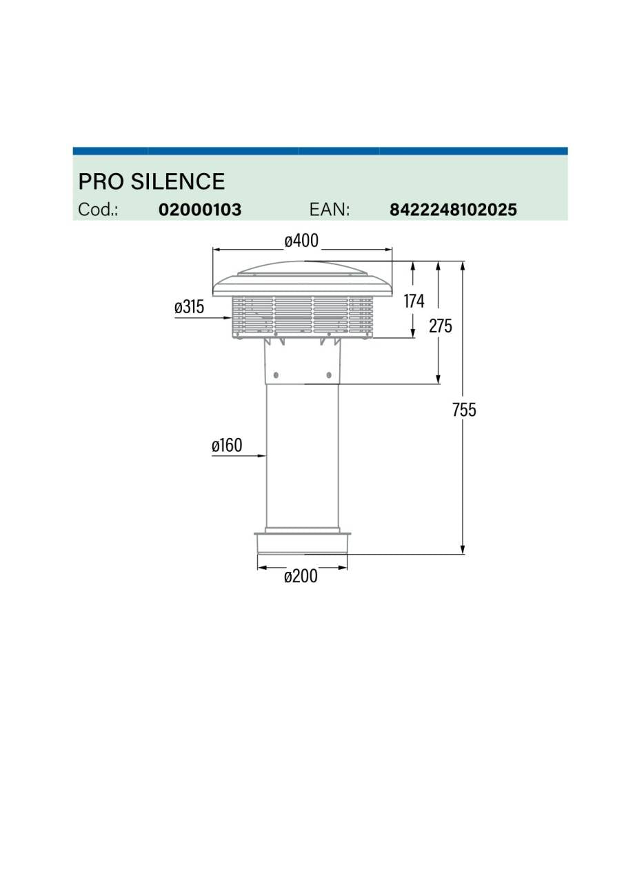 CATA - Páraelszívó külső motor PRO SILENCE