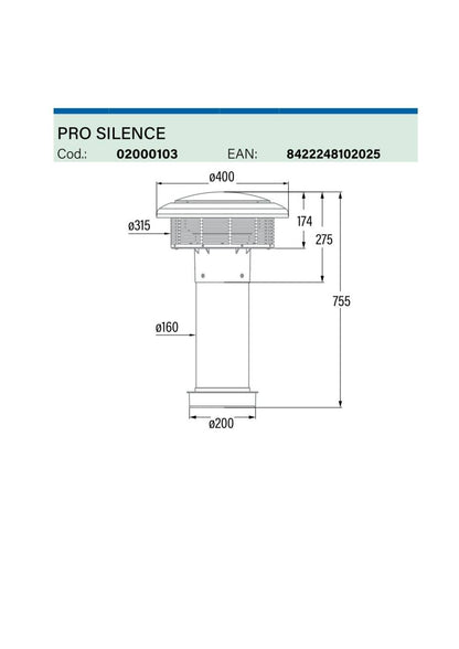 CATA - Páraelszívó külső motor PRO SILENCE