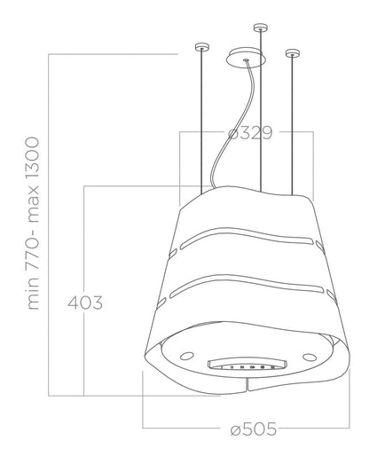 Elica - Páraelszívó WAVE UX BL MAT/F/51 (Matt fekete)